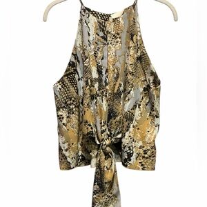 TYCHE Women’s Animal Print Halter Top